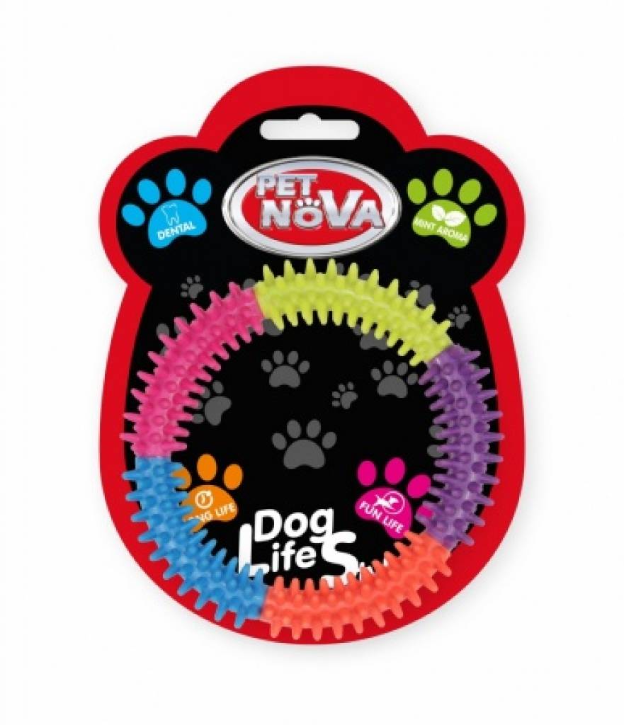 DOG LIFE STYLE Ringo Dental 15cm, bunt, Minzaroma